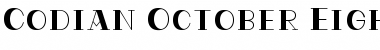 Download Codian October Eight Font