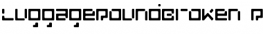 Download LuggageRoundBroken Font