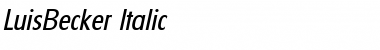 Download LuisBecker Font