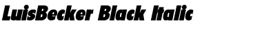 Download LuisBecker-Black Font