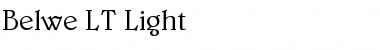 Belwe LT Light Regular Font