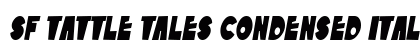 SF Tattle Tales Condensed Italic Preview