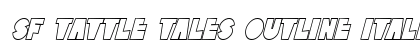 SF Tattle Tales Outline Italic Preview
