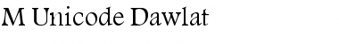 M Unicode Dawlat Regular Font