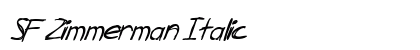 SF Zimmerman Italic Preview