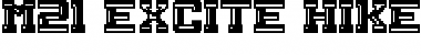 M21_EXCITE HIKE Regular Font