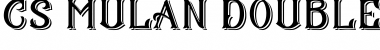 Download CS Mulan Double Font Download CS Mulan Double Font