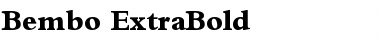 Bembo ExtraBold Font