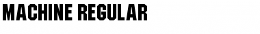 Machine Regular Font