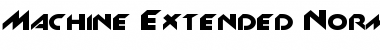 Download MachineExtended Font Download MachineExtended Font