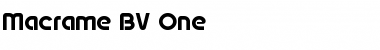 Download Macrame BV One Font