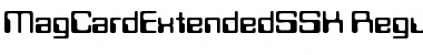 Download MagCardExtendedSSK Font