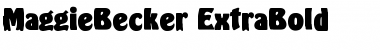 Download MaggieBecker-ExtraBold Font