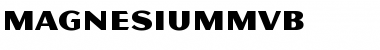 Download MagnesiumMVB Font