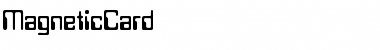 MagneticCard Regular Font
