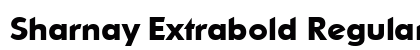 Sharnay Extrabold Regular preview