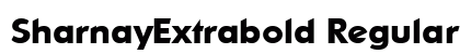 SharnayExtrabold Regular Preview