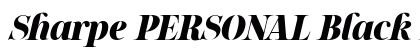 Sharpe PERSONAL Black Italic preview