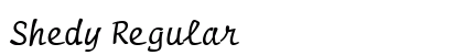 Shedy Regular preview