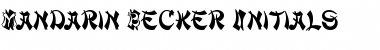 Download Mandarin Becker Initials Font Download Mandarin Becker Initials Font