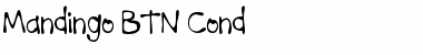 Mandingo BTN Cond Regular Font