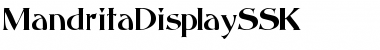 MandritaDisplaySSK Regular Font