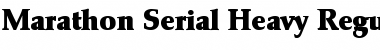 Download Marathon-Serial-Heavy Font