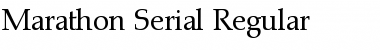 Marathon-Serial Regular Font