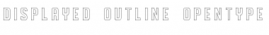 Download DISPLAYEDoutline Font