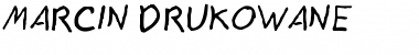 Download Marcin drukowane Font