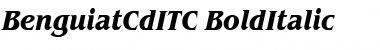 BenguiatCdITC Bold Italic Font