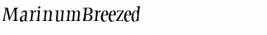 Download MarinumBreezed Font