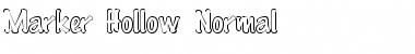 MarkerHollow Normal Font