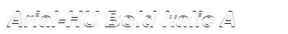 Arial-HU Bold Italic A Preview
