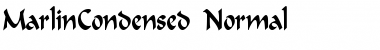 MarlinCondensed Normal Font