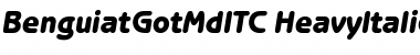 BenguiatGotMdITC Heavy Italic Font BenguiatGotMdITC Heavy Italic Font
