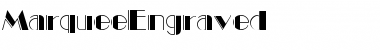 MarqueeEngraved Regular Font