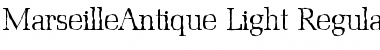 MarseilleAntique-Light Regular Font