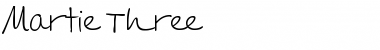 Martie Three Regular Font