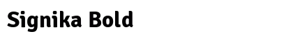 Signika Bold preview