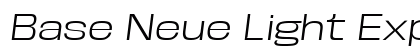 Base Neue Light Exp Obl Italic preview
