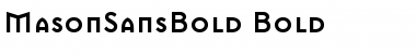 MasonSansBold Bold Font