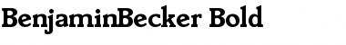 BenjaminBecker Font