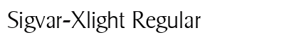 Sigvar-Xlight Regular preview