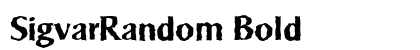 SigvarRandom Bold preview