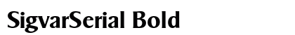 SigvarSerial Bold preview