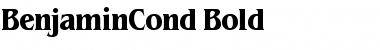 BenjaminCond Bold Font