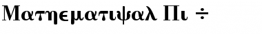 MathematicalPi 4 Regular Font