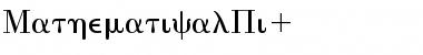 MathematicalPi1 Roman Font