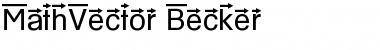 Download MathVector Becker Font